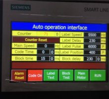 Siemens PLC en touchscreen